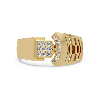 Modern Split Top Lab Grown Diamond Statement Ring - HIGHCARAT DIAMONDS