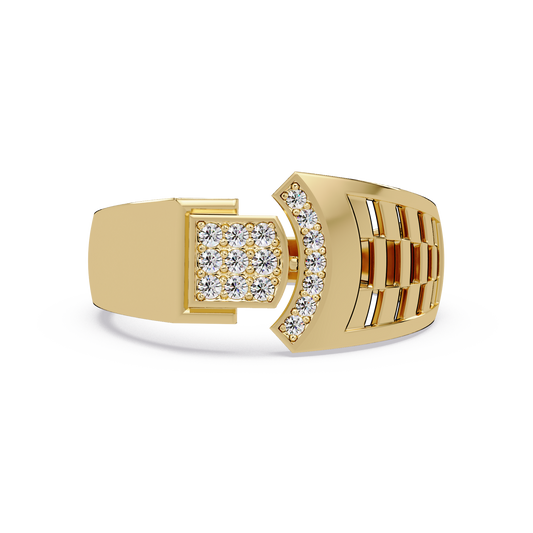 Modern Split Top Lab Grown Diamond Statement Ring - HIGHCARAT DIAMONDS