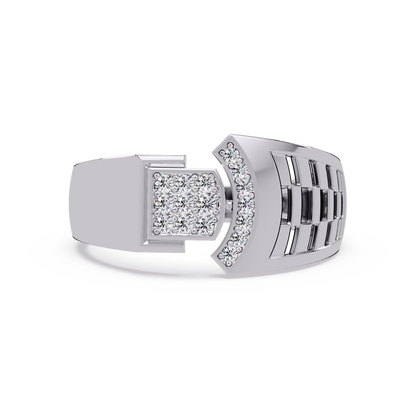 Modern Split Top Lab Grown Diamond Statement Ring - HIGHCARAT DIAMONDS