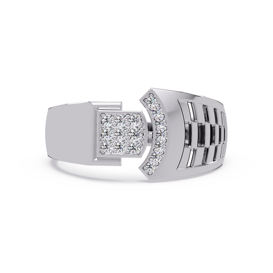 Modern Split Top Lab Grown Diamond Statement Ring - HIGHCARAT DIAMONDS
