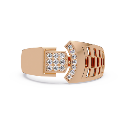 Modern Split Top Lab Grown Diamond Statement Ring - HIGHCARAT DIAMONDS