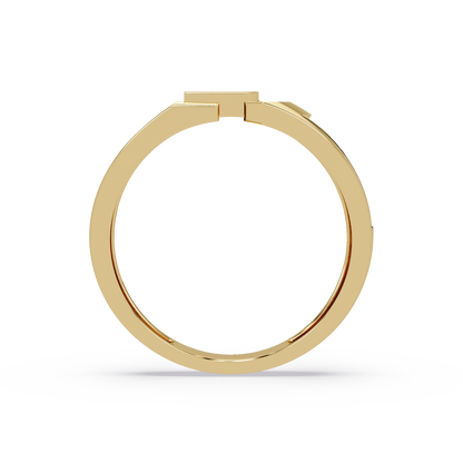Modern Split Top Lab Grown Diamond Statement Ring - HIGHCARAT DIAMONDS