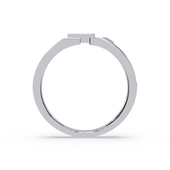 Modern Split Top Lab Grown Diamond Statement Ring - HIGHCARAT DIAMONDS