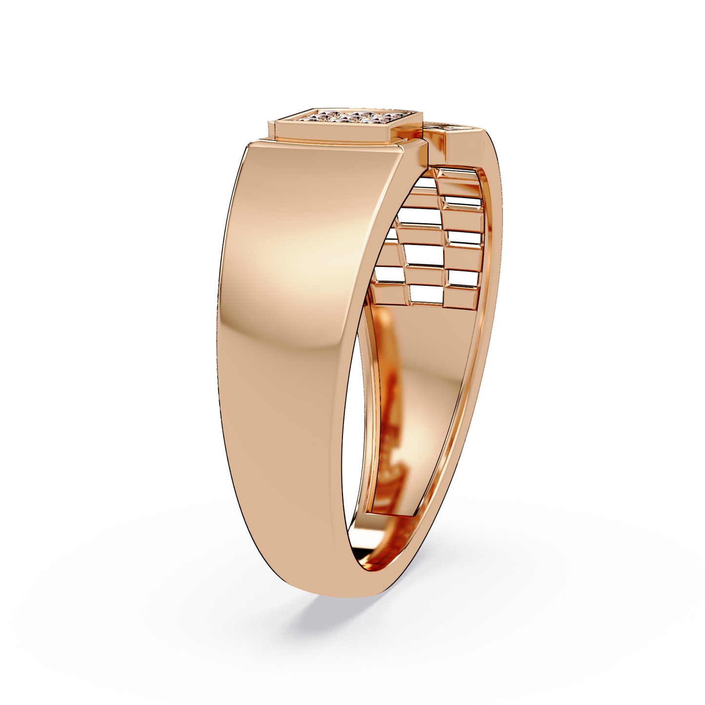 Modern Split Top Lab Grown Diamond Statement Ring - HIGHCARAT DIAMONDS