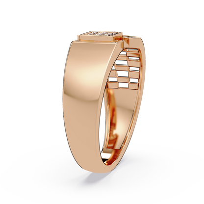 Modern Split Top Lab Grown Diamond Statement Ring - HIGHCARAT DIAMONDS