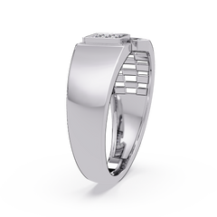 Modern Split Top Lab Grown Diamond Statement Ring - HIGHCARAT DIAMONDS