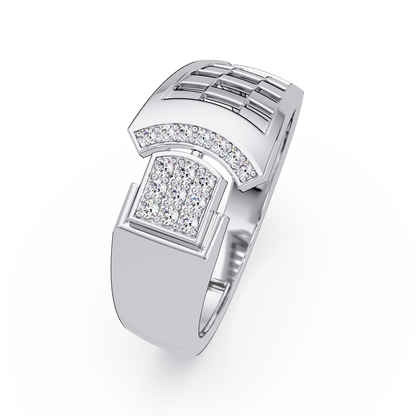 Modern Split Top Lab Grown Diamond Statement Ring - HIGHCARAT DIAMONDS