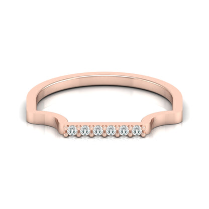 Modern Stackable Labgrown Dimond Ring For Her In 14K Gold Plated Elegant and Durable Design - HIGHCARAT DIAMONDS