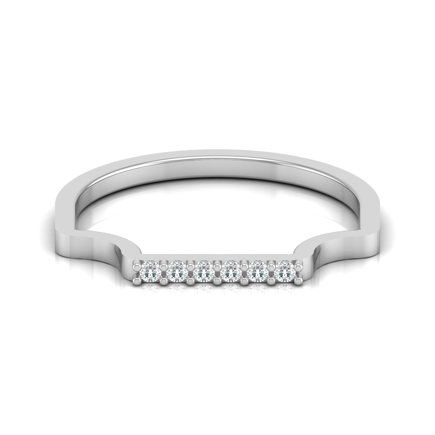Modern Stackable Labgrown Dimond Ring For Her In 14K Gold Plated Elegant and Durable Design - HIGHCARAT DIAMONDS