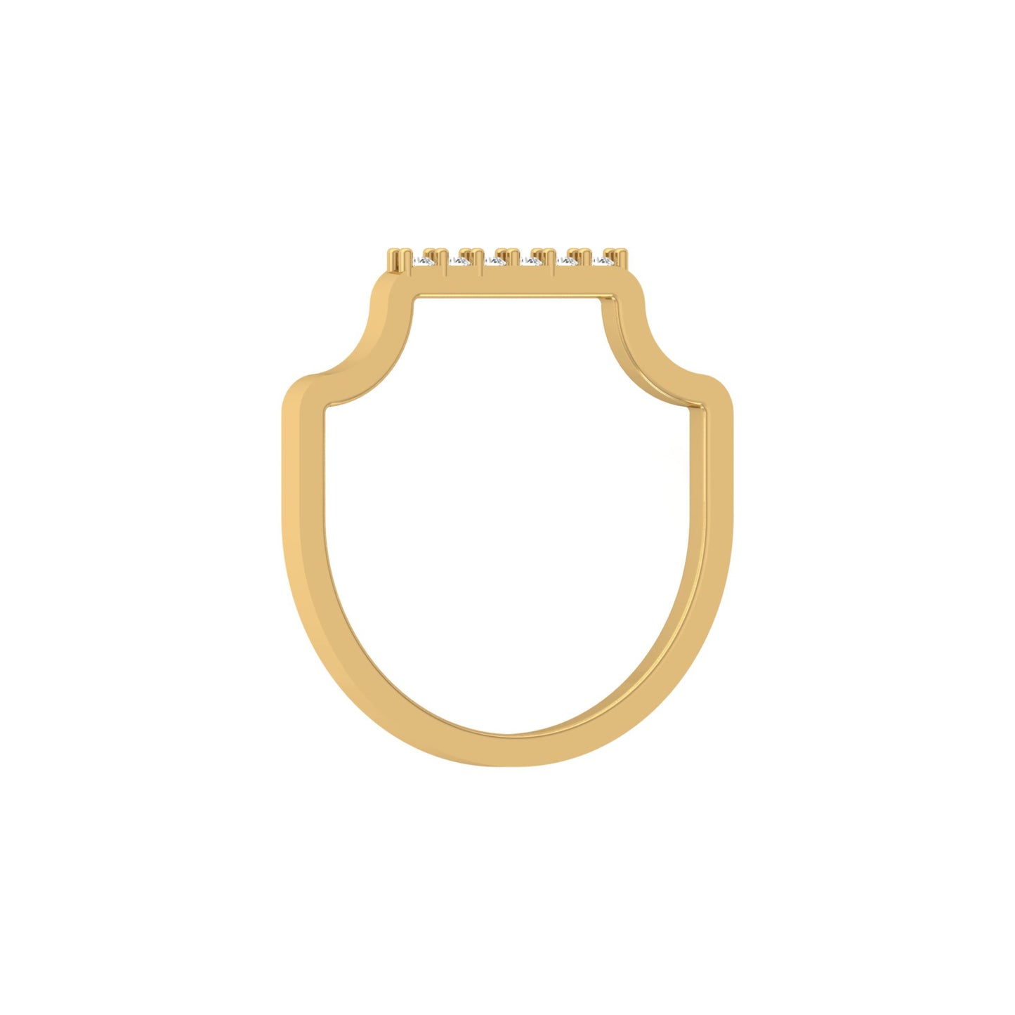 Modern Stackable Labgrown Dimond Ring For Her In 14K Gold Plated Elegant and Durable Design - HIGHCARAT DIAMONDS