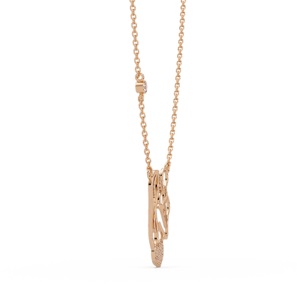Mother and Baby Heart Lab grown Diamond Pendant Necklace - HIGHCARAT DIAMONDS