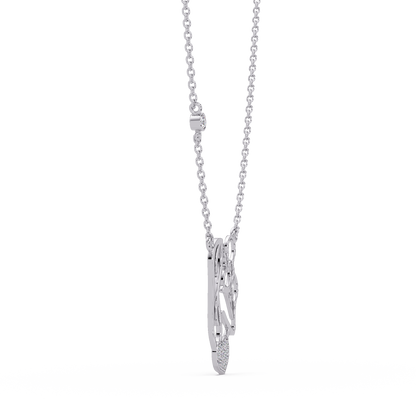 Mother and Baby Heart Lab grown Diamond Pendant Necklace - HIGHCARAT DIAMONDS