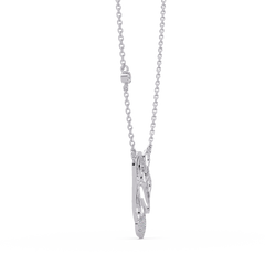 Mother and Baby Heart Lab grown Diamond Pendant Necklace - HIGHCARAT DIAMONDS