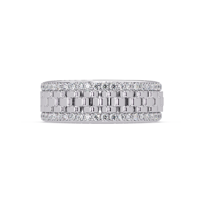 Multi Link Lab Grown Diamond Band Ring - HIGHCARAT DIAMONDS