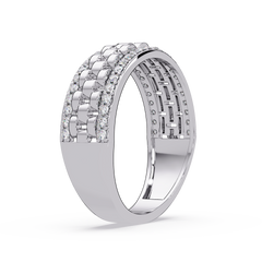 Multi Link Lab Grown Diamond Band Ring - HIGHCARAT DIAMONDS