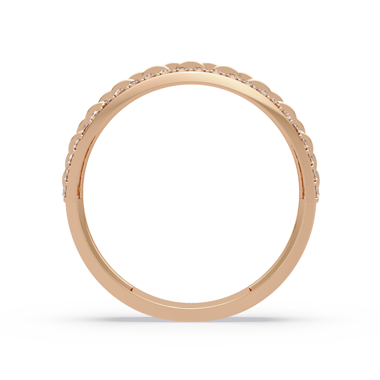 Multi Link Lab Grown Diamond Band Ring - HIGHCARAT DIAMONDS