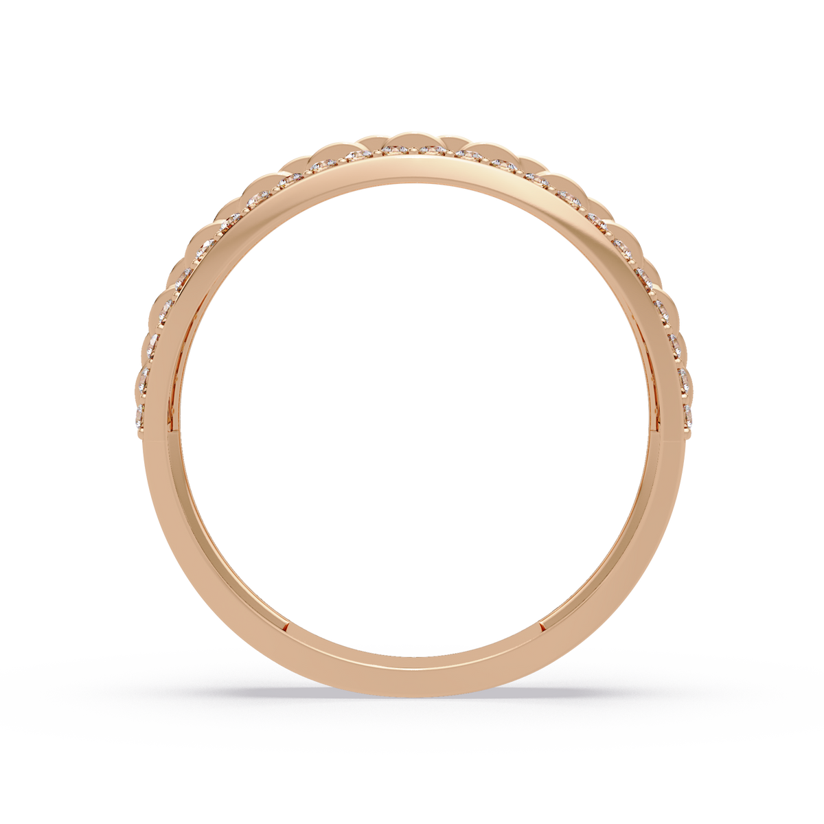 Multi Link Lab Grown Diamond Band Ring - HIGHCARAT DIAMONDS