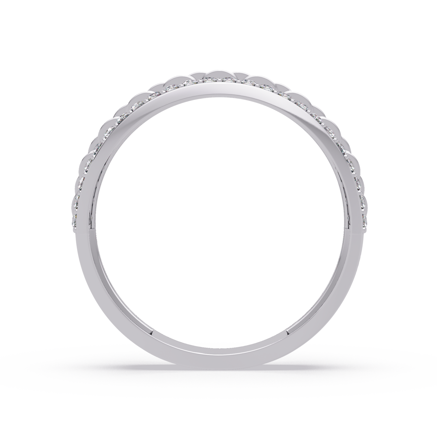 Multi Link Lab Grown Diamond Band Ring - HIGHCARAT DIAMONDS