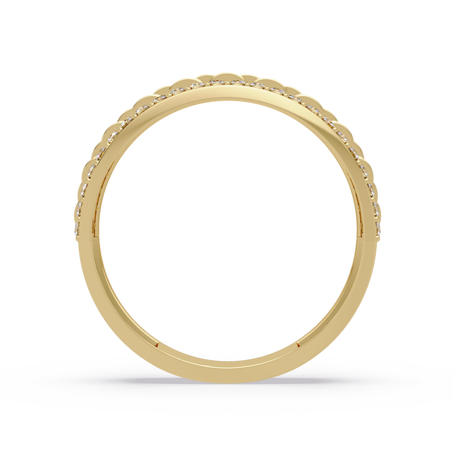 Multi Link Lab Grown Diamond Band Ring - HIGHCARAT DIAMONDS
