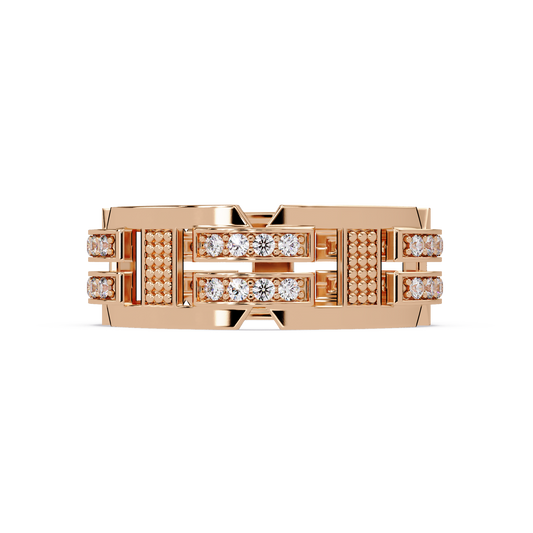 Multi Row Lab Grown Diamond Statement Ring - HIGHCARAT DIAMONDS