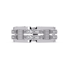 Multi Row Lab Grown Diamond Statement Ring - HIGHCARAT DIAMONDS