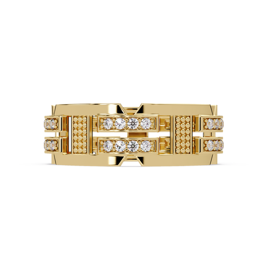 Multi Row Lab Grown Diamond Statement Ring - HIGHCARAT DIAMONDS