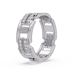 Multi Row Lab Grown Diamond Statement Ring - HIGHCARAT DIAMONDS