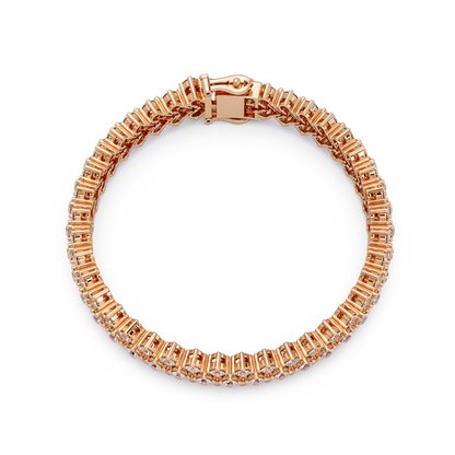 Multi Row Round Lab Grown Diamond Bracelet - HIGHCARAT DIAMONDS
