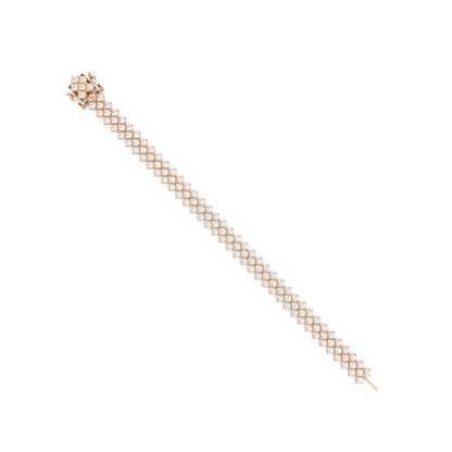 Multi Row Round Lab Grown Diamond Bracelet - HIGHCARAT DIAMONDS