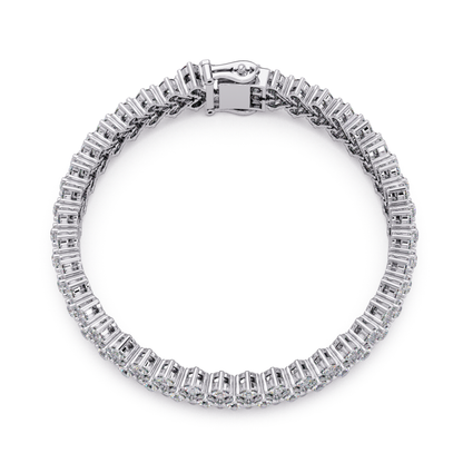 Multi Row Round Lab Grown Diamond Bracelet - HIGHCARAT DIAMONDS