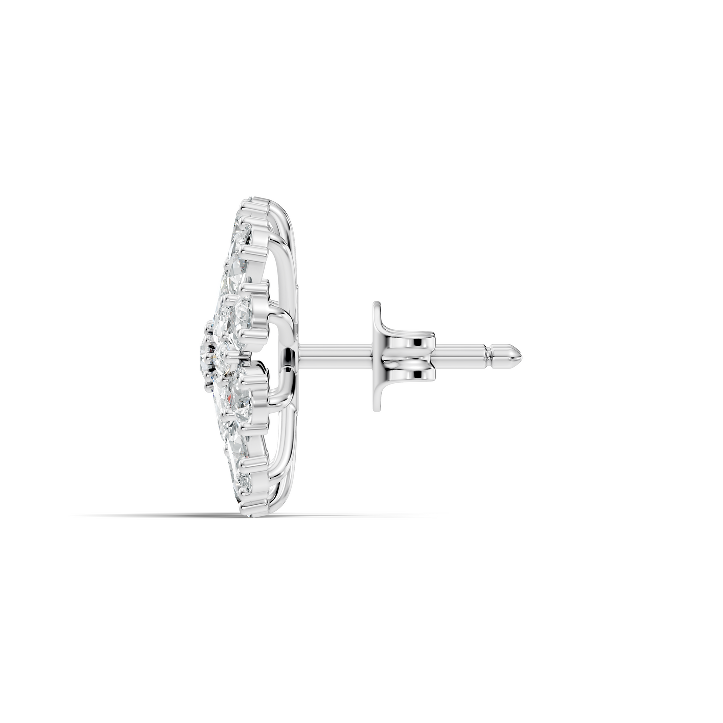 Pear, Round, Marquise 4.17 Ct lab Grown & Natural Diamond Dazzling Stacking Earrings For Women - HIGHCARAT DIAMONDS