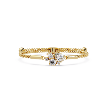 Multi Shape Lab Grown Diamond Cluster Bracelet - HIGHCARAT DIAMONDS