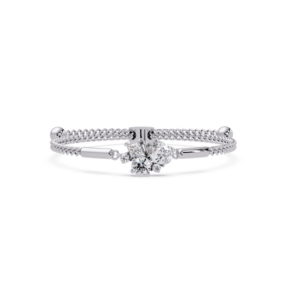 Multi Shape Lab Grown Diamond Cluster Bracelet - HIGHCARAT DIAMONDS
