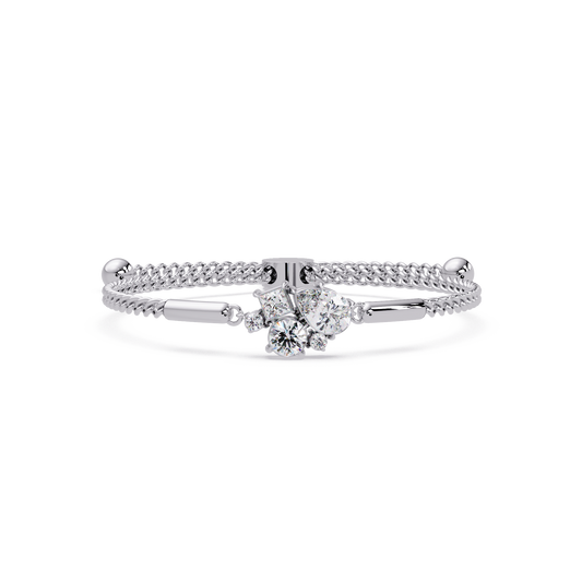 Multi Shape Lab Grown Diamond Cluster Bracelet - HIGHCARAT DIAMONDS