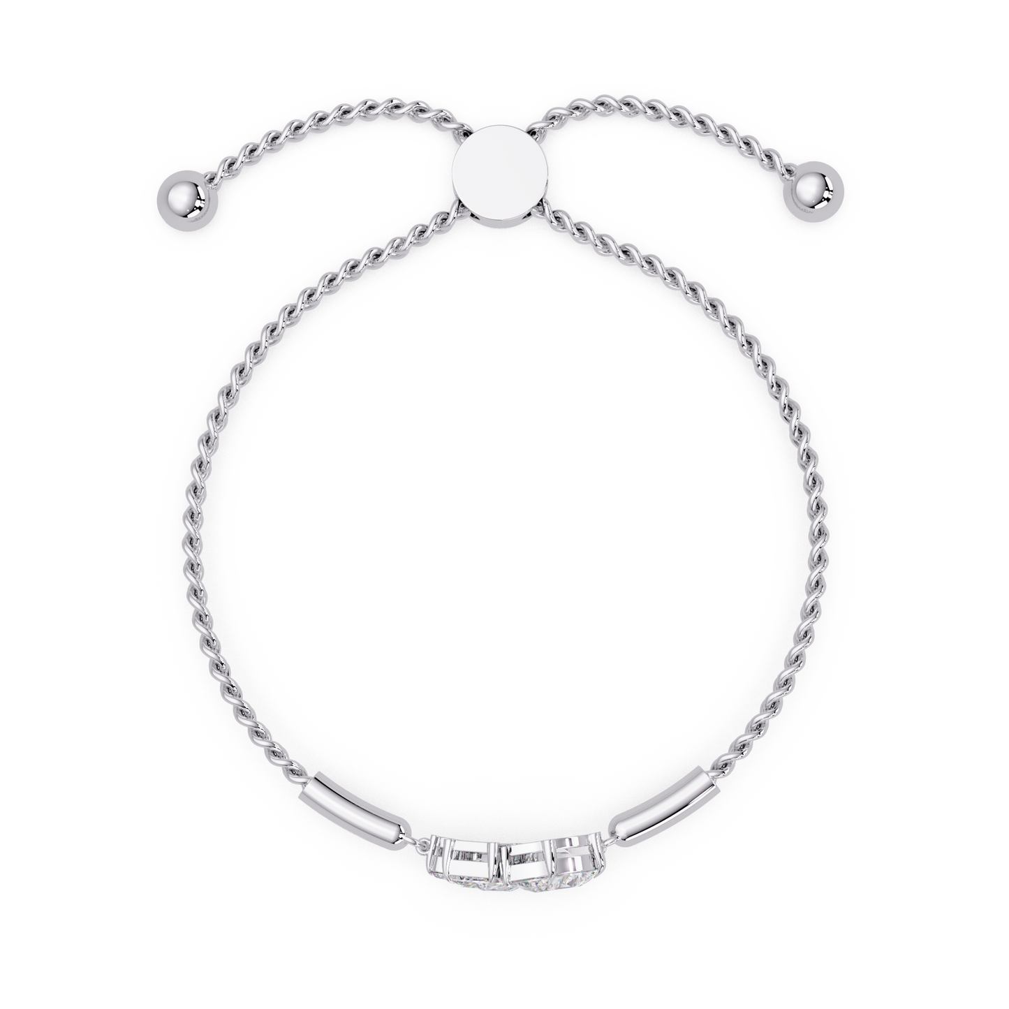 Multi Shape Lab Grown Diamond Cluster Bracelet - HIGHCARAT DIAMONDS