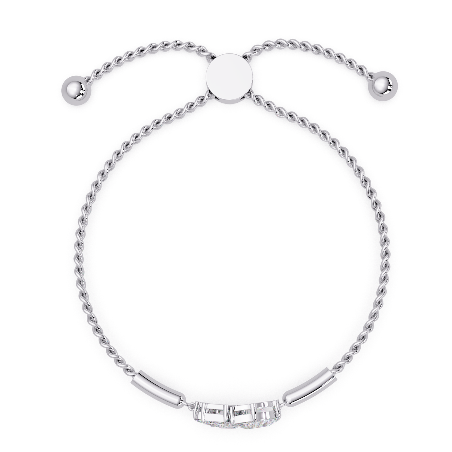Multi Shape Lab Grown Diamond Cluster Bracelet - HIGHCARAT DIAMONDS