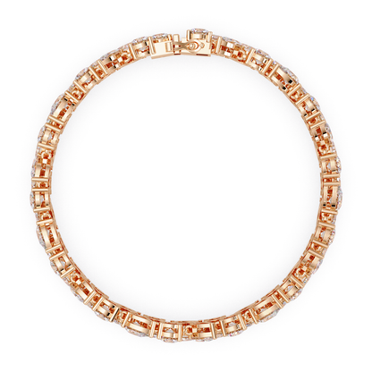 Multi Shape Lab Grown Diamond Floral Bracelet - HIGHCARAT DIAMONDS