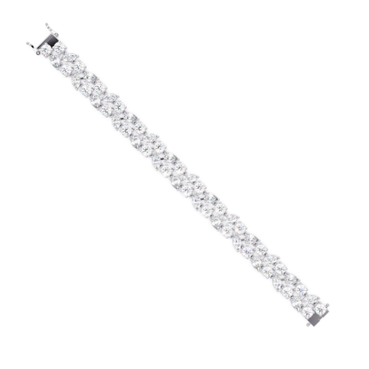 Multi Shape Lab Grown Diamond Floral Bracelet - HIGHCARAT DIAMONDS