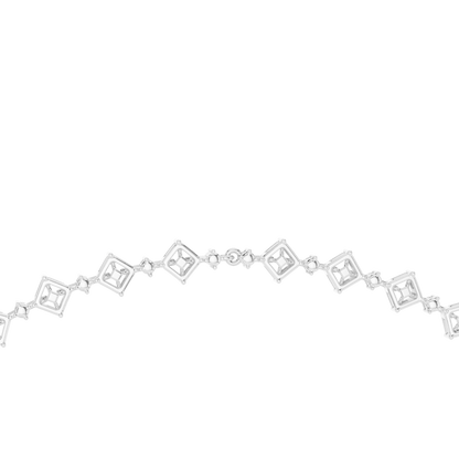Round, Pear, Emerald,  Shapes Lab Grown Diamond 18k Solid Gold Vintage Classic Diamond Necklace - HIGHCARAT DIAMONDS