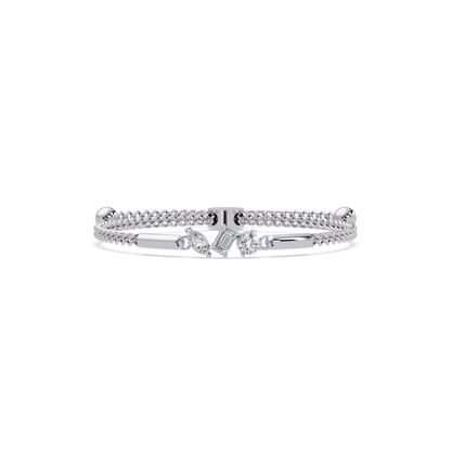 Multi Shape Lab Grown Diamond Rose Gold Bracelet - HIGHCARAT DIAMONDS