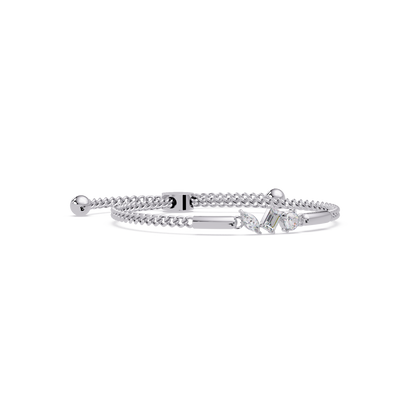 Multi Shape Lab Grown Diamond Rose Gold Bracelet - HIGHCARAT DIAMONDS