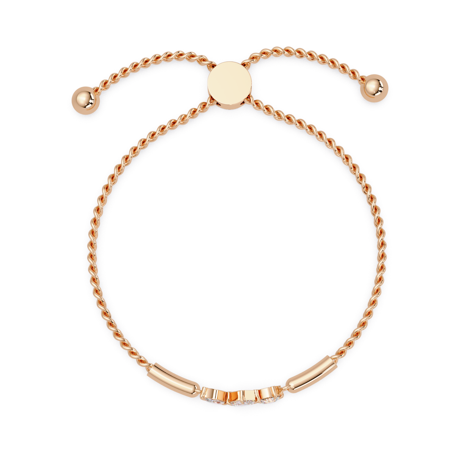 Multi Shape Lab Grown Diamond Rose Gold Bracelet - HIGHCARAT DIAMONDS
