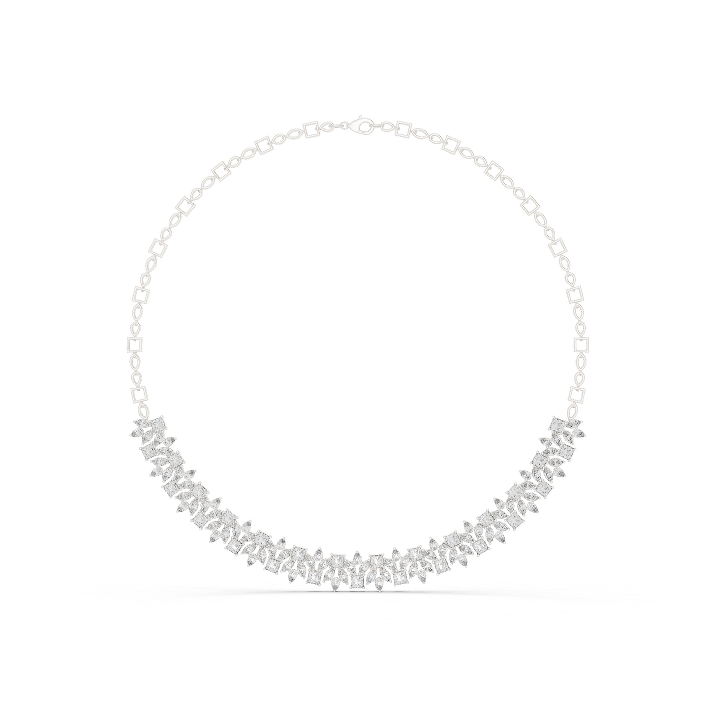 23.22 Ct Pear, Princess And Marquise Cut Lab Grown Diamond New Classic Diamond Necklace for Her - HIGHCARAT DIAMONDS