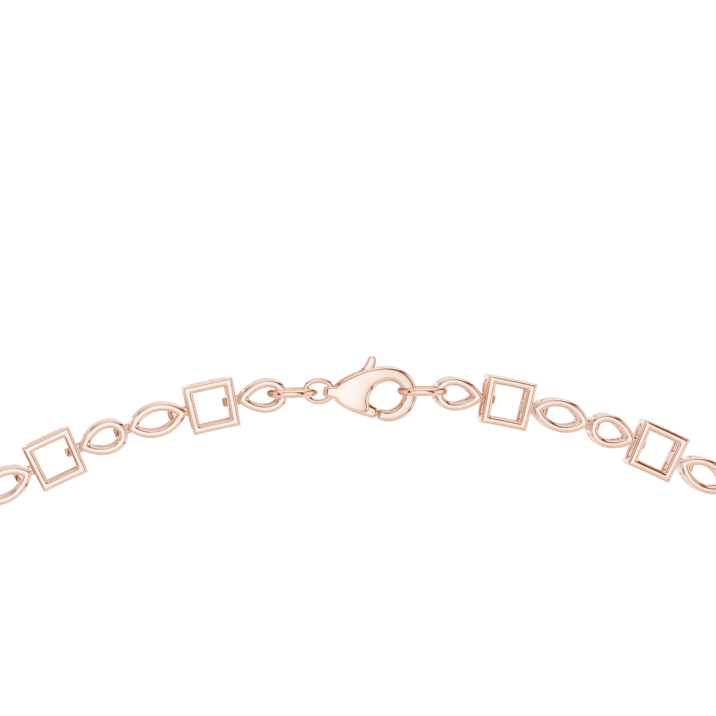Runway style diamond statement necklace in yellow gold finish