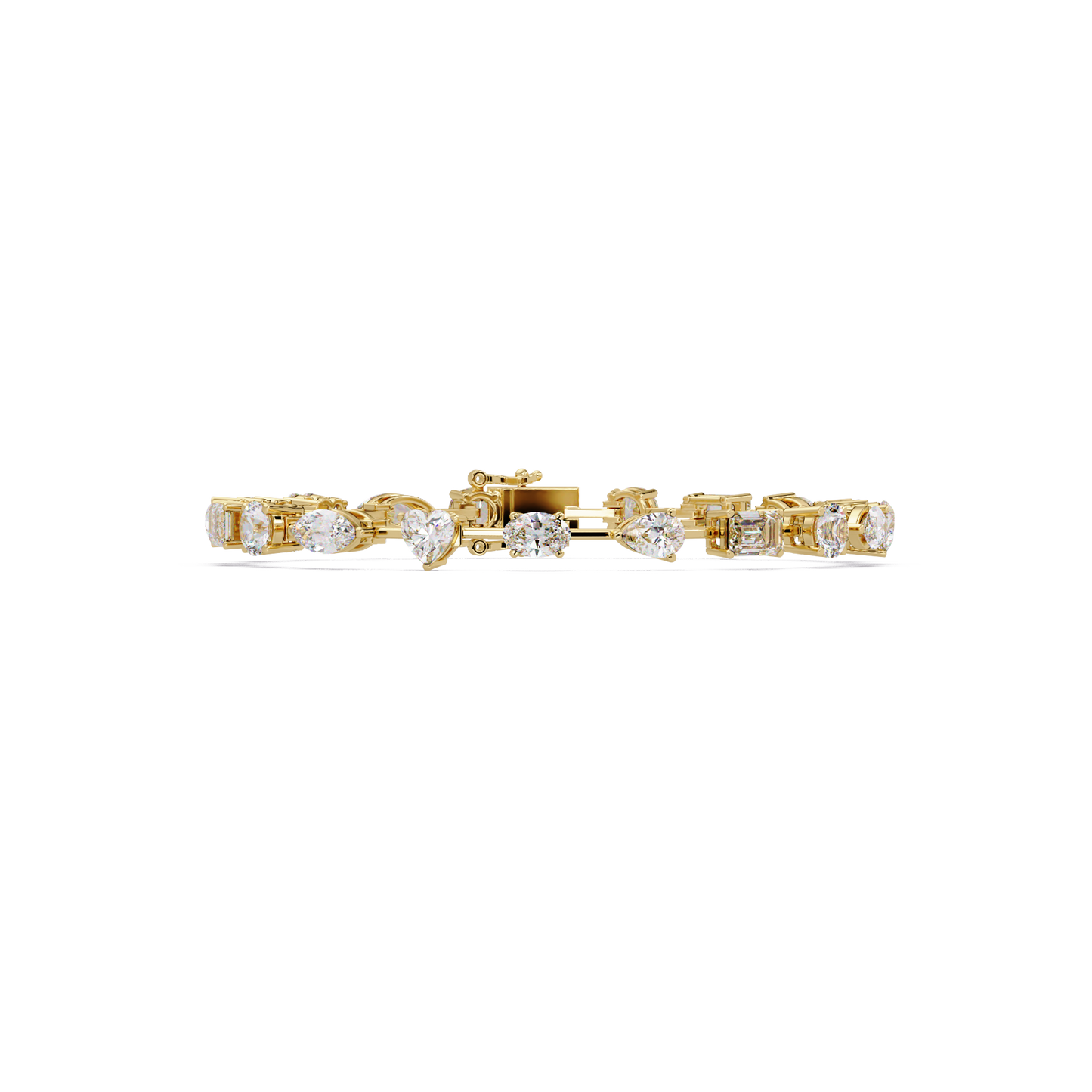 Multi Shape Lab Grown Diamond Tennis Bracelet - HIGHCARAT DIAMONDS