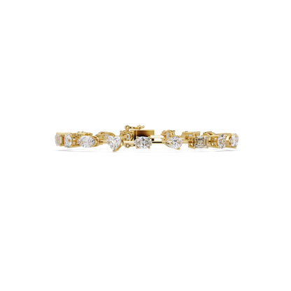 Multi Shape Lab Grown Diamond Tennis Bracelet - HIGHCARAT DIAMONDS