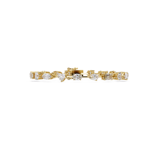 Multi Shape Lab Grown Diamond Tennis Bracelet - HIGHCARAT DIAMONDS
