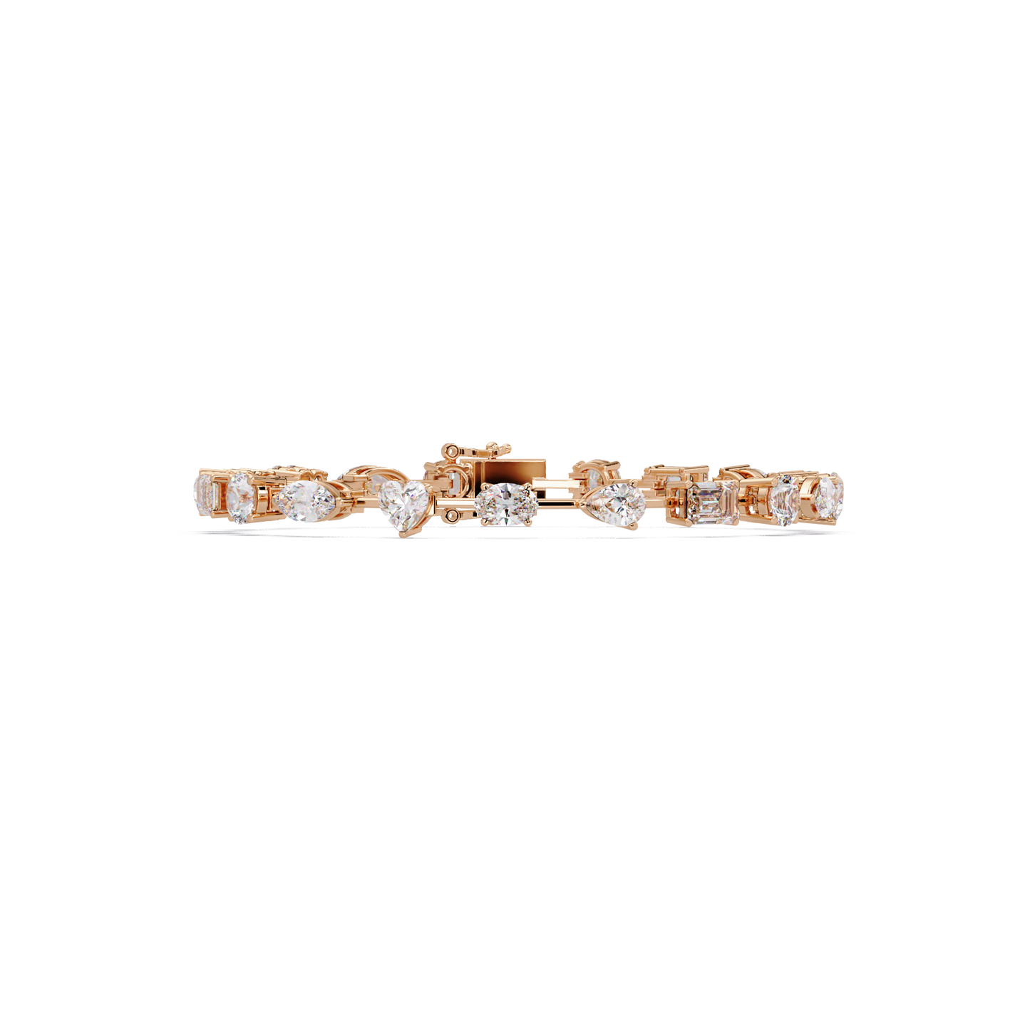Multi Shape Lab Grown Diamond Tennis Bracelet - HIGHCARAT DIAMONDS