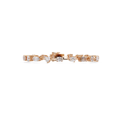 Multi Shape Lab Grown Diamond Tennis Bracelet - HIGHCARAT DIAMONDS