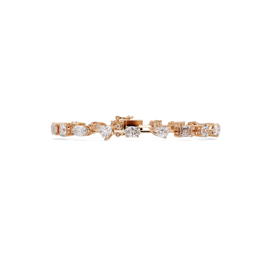 Multi Shape Lab Grown Diamond Tennis Bracelet - HIGHCARAT DIAMONDS